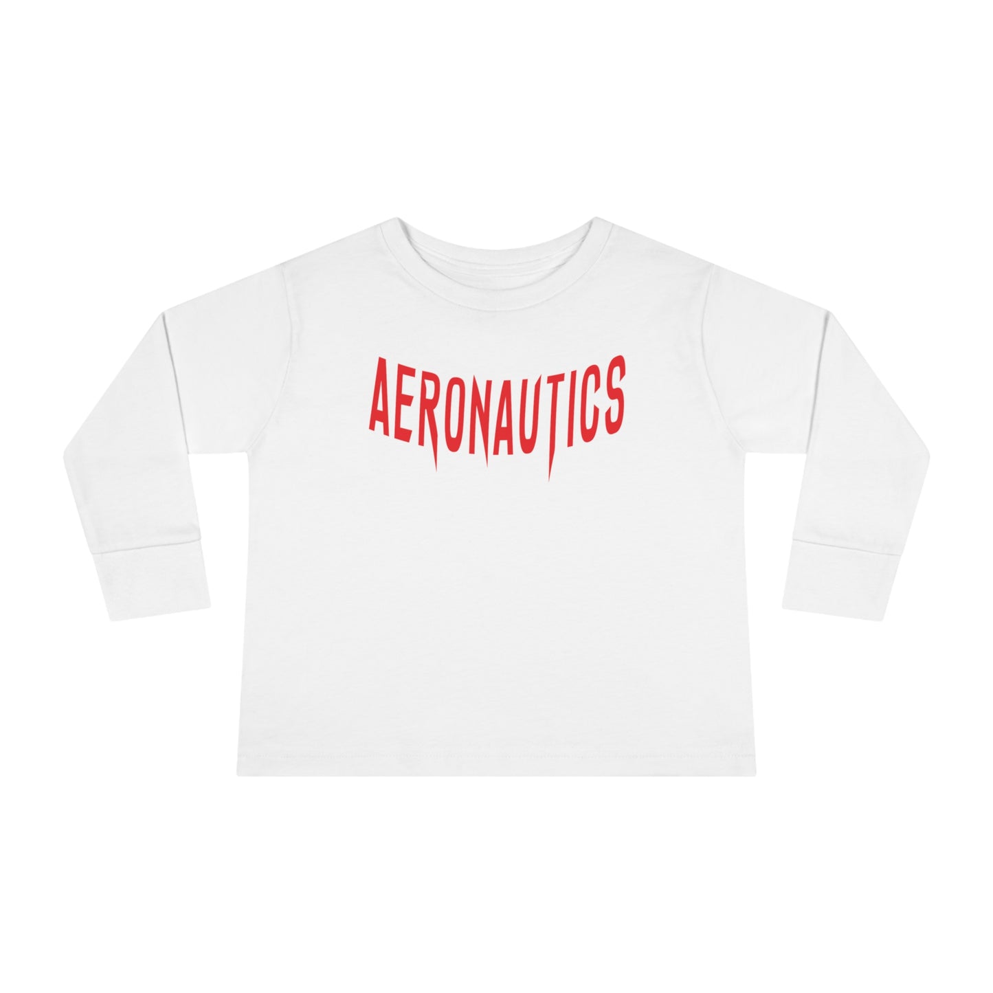 Aeronautics "Paper Planes" (Red Print) Toddler Long Sleeve Tee