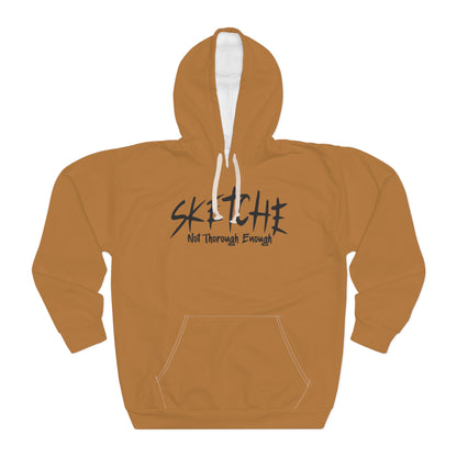 Skecthe "Astronaut" Light Brown (Grey Print) Unisex Pullover Hoodie