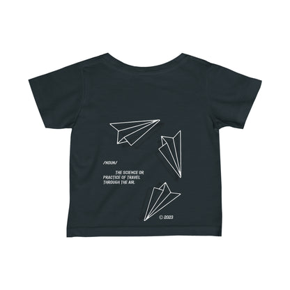 Aeronautics "Planes" (White Print) Infant Fine Jersey Tee