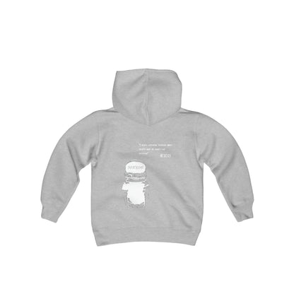 Sketche "Astronaut" (White Print) Youth Heavy Blend Hooded Sweatshirt