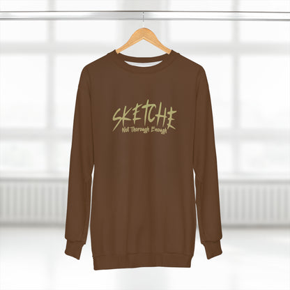 Sketche "Fix It S" Brown (Yellow & Pink Gradient Print) Unisex Sweatshirt