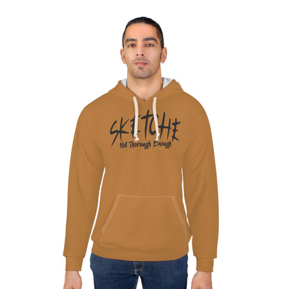 Skecthe "Astronaut" Light Brown (Grey Print) Unisex Pullover Hoodie