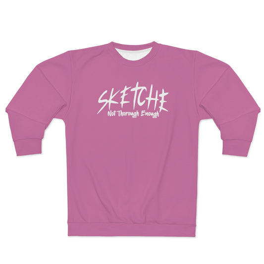 Sketche "Astronaut" Pink (White Print) Unisex Sweatshirt